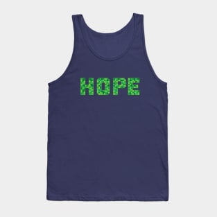 Hope In Pixels Video Game Typography Tank Top